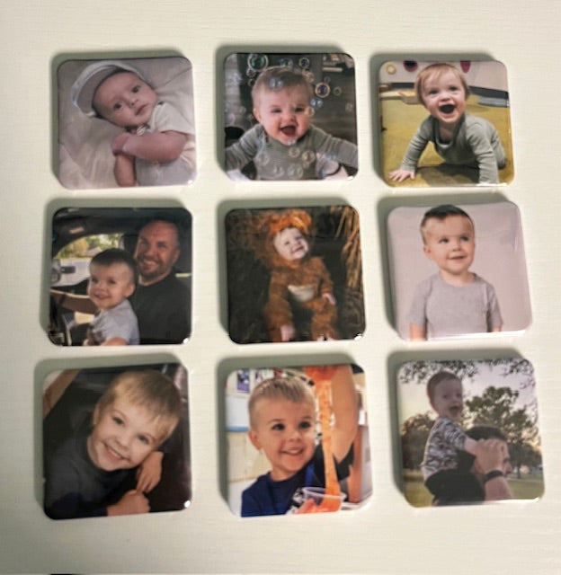 Custom Photo Magnets (set of 9)